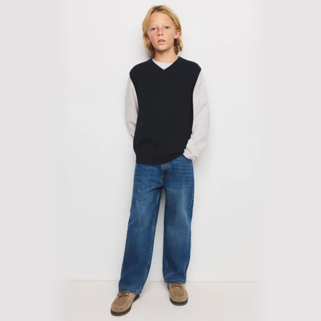 Mango Kids spencer - marineblauw