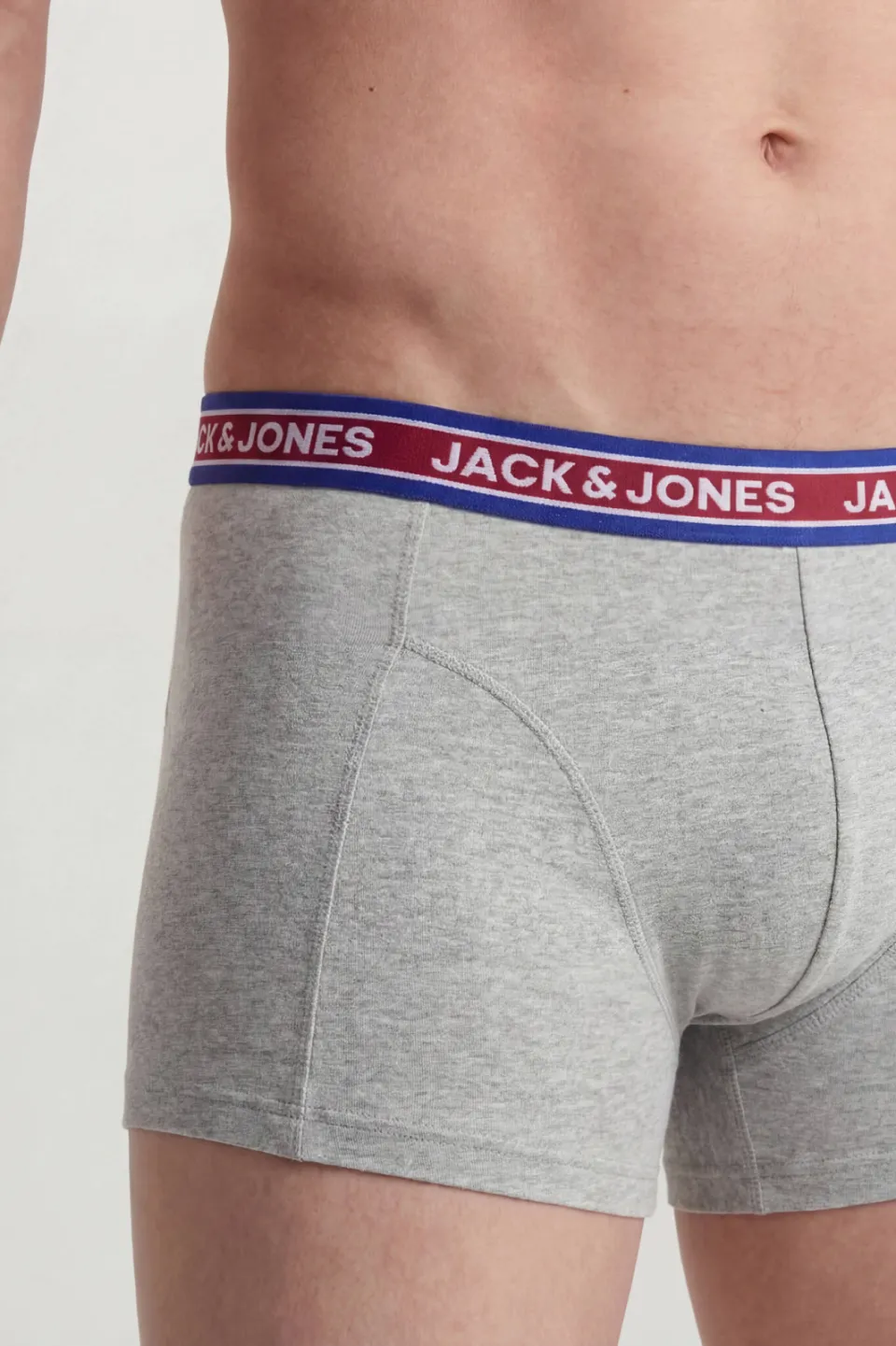 Jack & Jones Oliver Trunks boxershorts grijs groen blauw 5-pack, foto 4