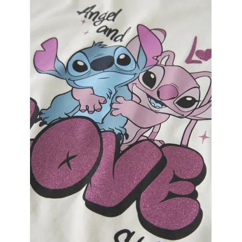 NAME IT KIDS Lilo & Stitch t-shirt wit, foto 3