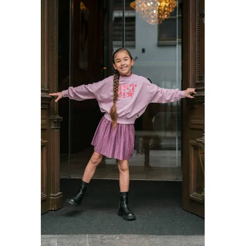 Like Flo oversized sweater met print - roze, foto 4