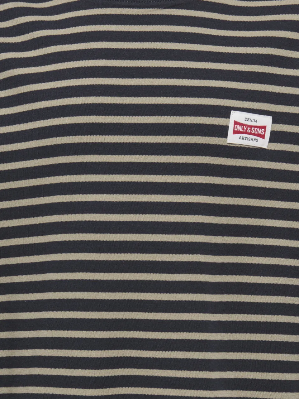 Only & Sons junior gestreepte longsleeve donkerblauw donkerblauw/beige, foto 3