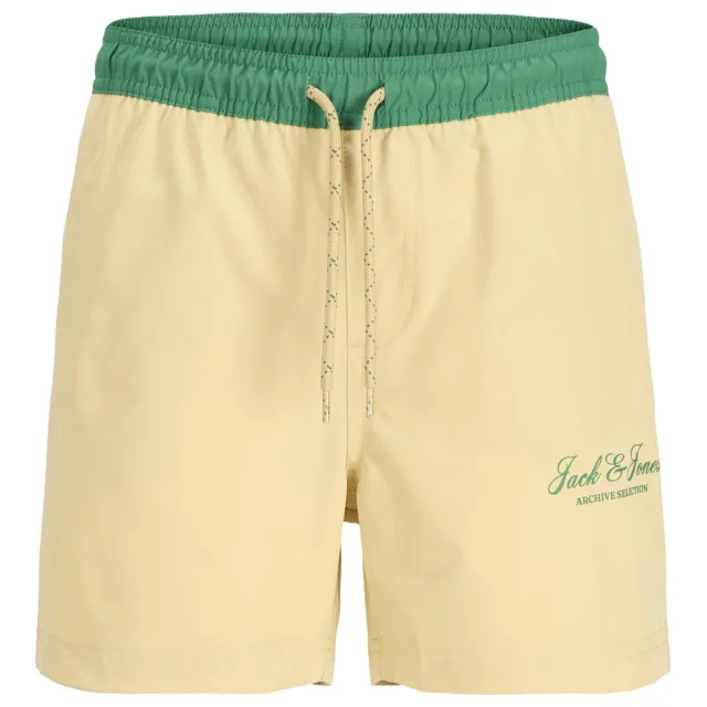Jack & Jones JUNIOR zwemshort lichtgeel/groen, foto 2