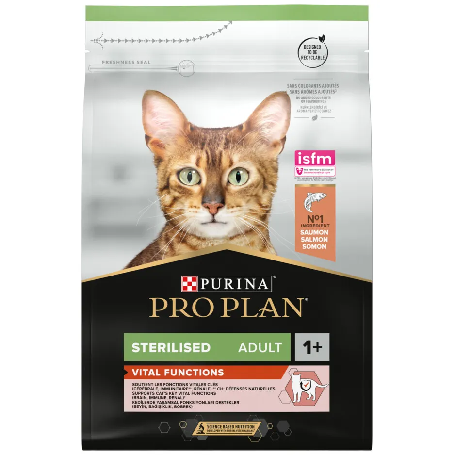 Pro Plan Sterilised Adult Vital Functions kattenvoer droog zalm, foto 5