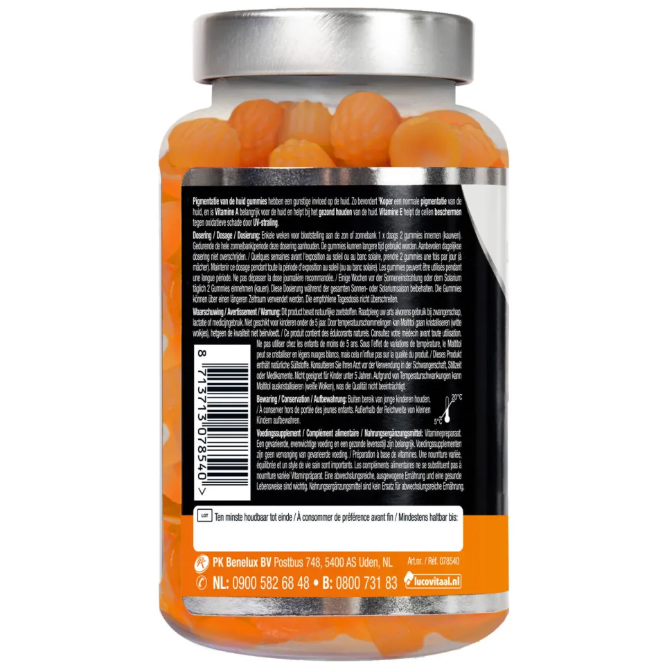 Lucovitaal Pigmentatie van de huid 50 gummies, foto 3
