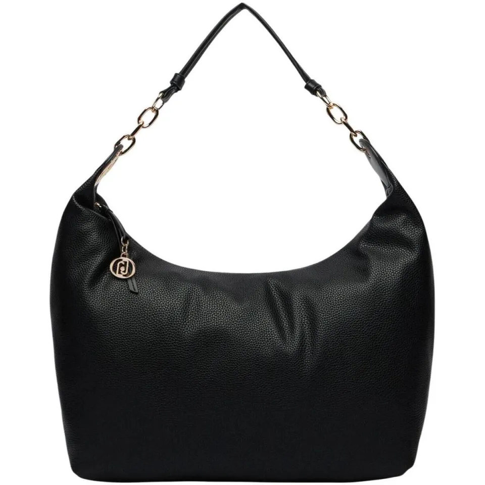 Liu Jo Faiza Hobo schoudertas M 40 cm zwart Goud
