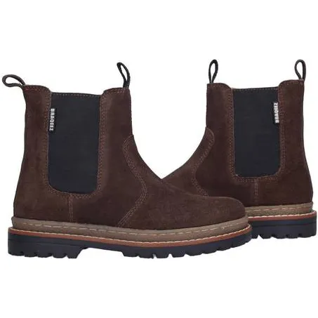 Braqeez suède enkelboots - donkerbruin, foto 3