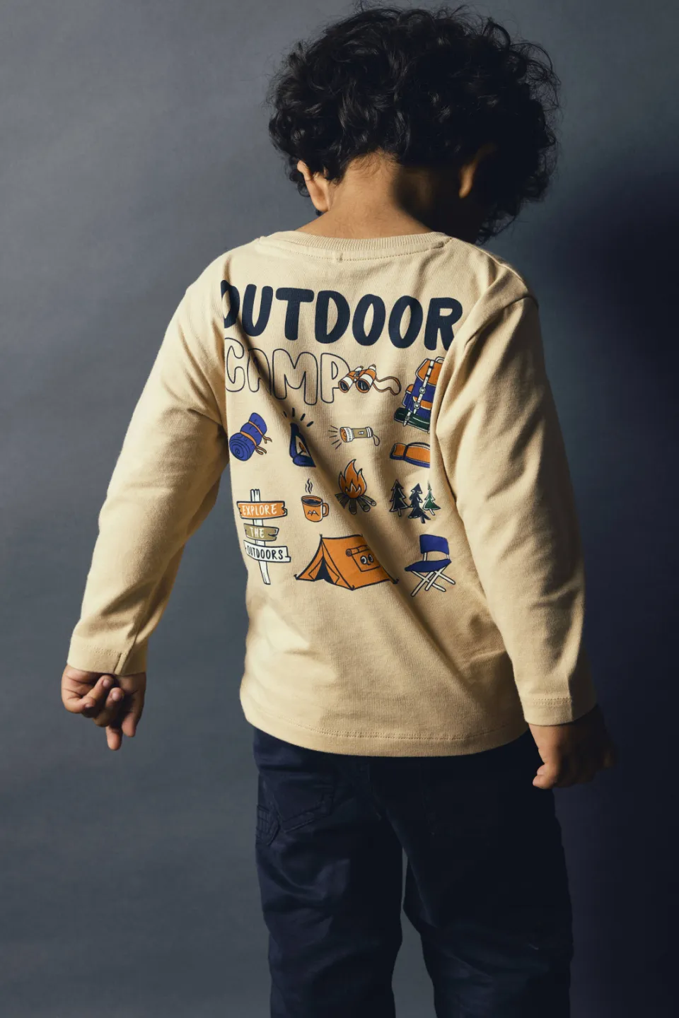NAME IT MINI longsleeve lichtbruin, foto 6