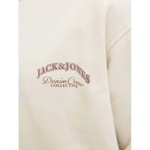 Jack & Jones JUNIOR hoodie met backprint ecru, foto 6