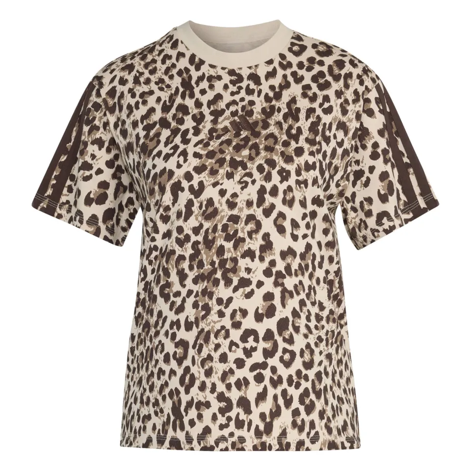 Adidas Sportswear T-shirt beige/bruin panterprint, foto 2