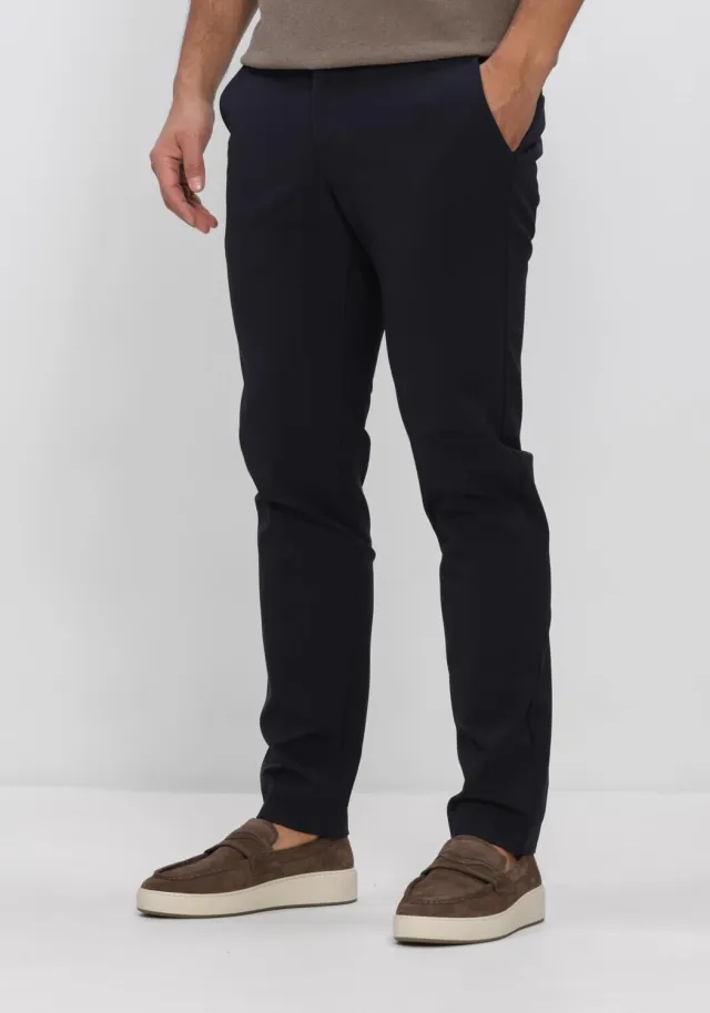 Alberto Move Performance Chino donkerblauw