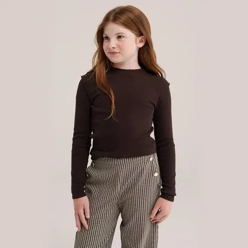 WE Fashion longsleeve bruin, foto 2