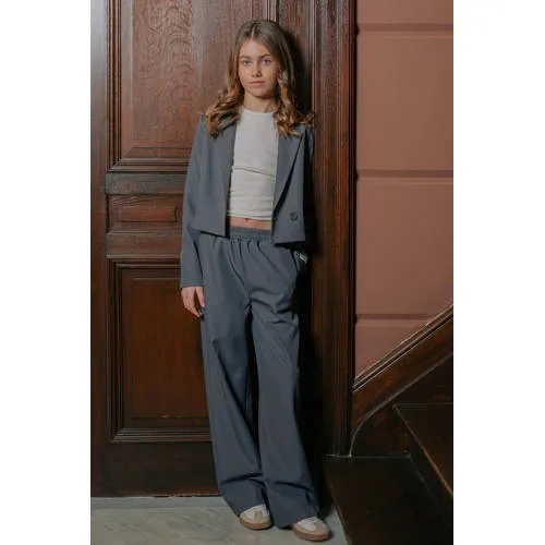 Like Flo Young wide leg casual broek antraciet, foto 3