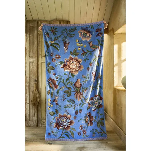 Pip Studio Secret Garden strandlaken blauw, foto 5