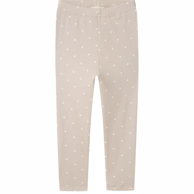 Lil' Atelier Mini slim fit legging zand/wit, foto 2
