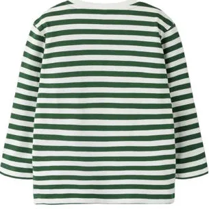 NAME IT MINI gestreepte longsleeve groen wit, foto 2