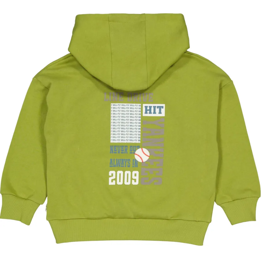 QPI hoodie met backprint - groen, foto 2