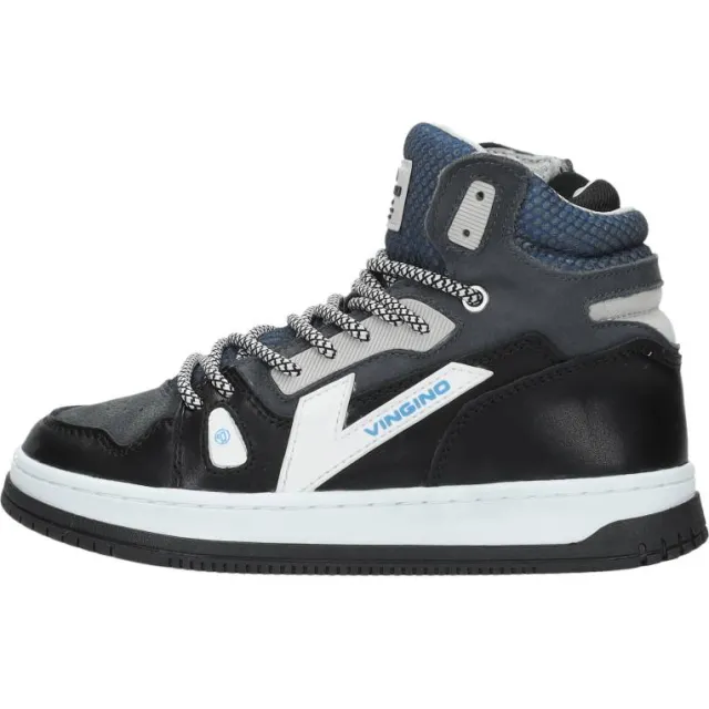Vingino Joshua Mid hoge sneakers zwart, foto 2