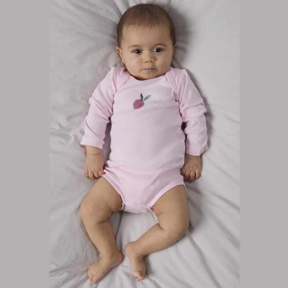 NAME IT BABY katoenen rompers met print (set van 3) roze/donkerrood/ecru, foto 6