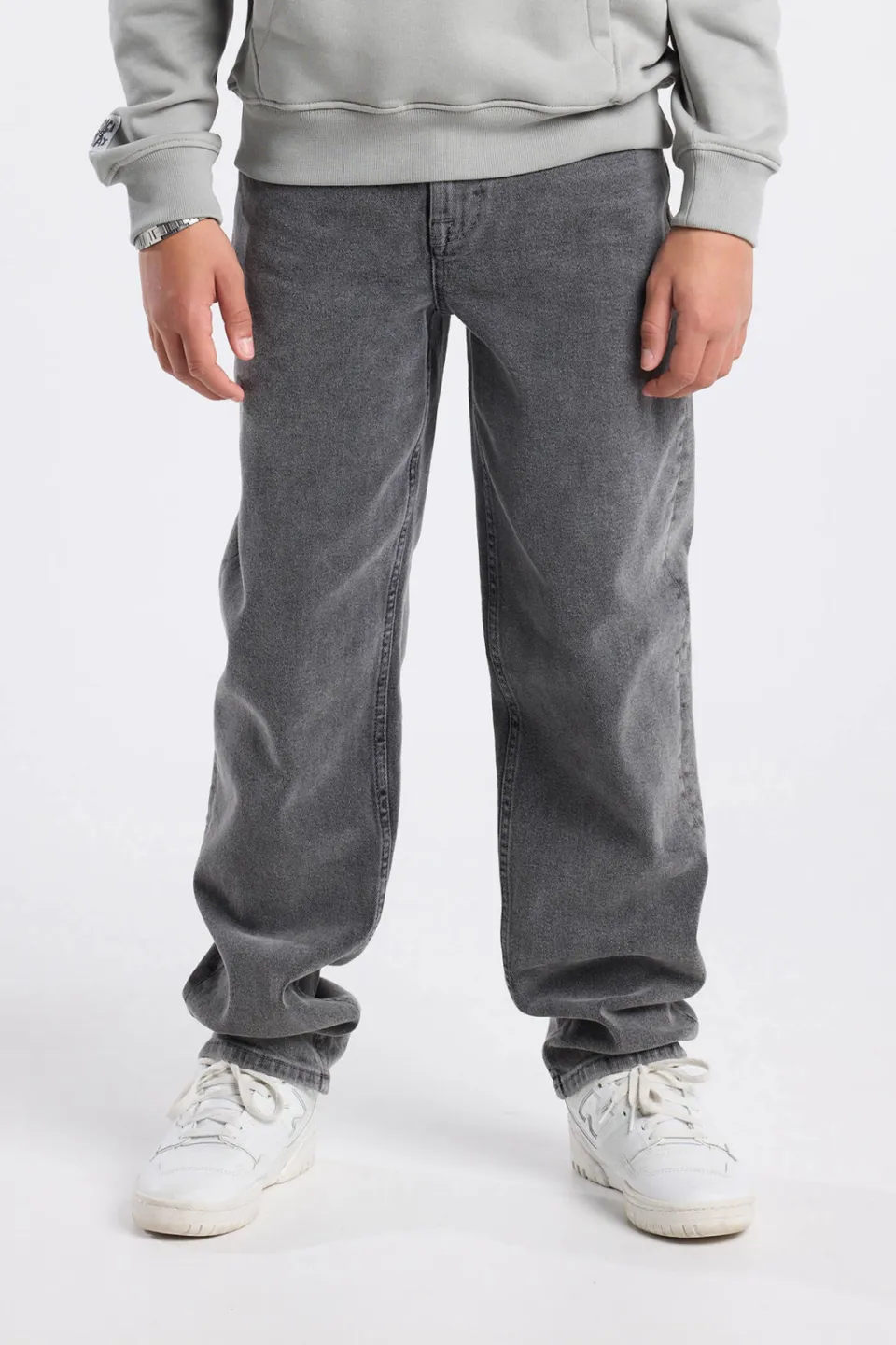 America Today straight leg jeans grey denim, foto 4