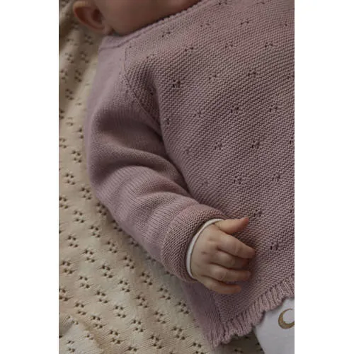 Lil' Atelier BABY trui oudroze gebreid, foto 5