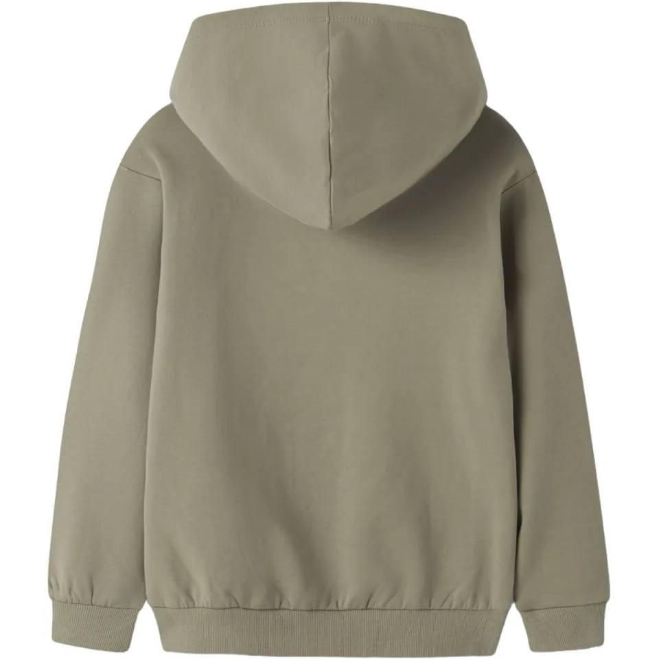 NAME IT KIDS rechtvallende hoodie met print - groen, foto 2