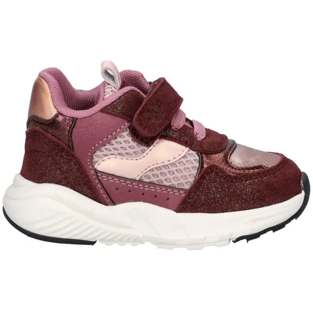 Nelson Kids imitatieleren sneakers - bordeaux