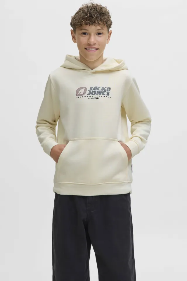 Jack & Jones JUNIOR hoodie ecru