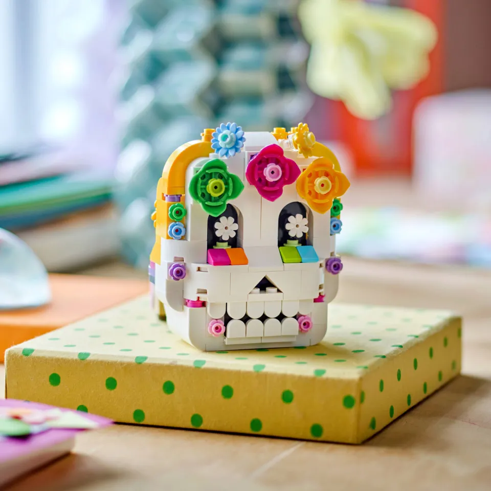 Lego Seasons and Occasions Altaar van de Doden Día de los Muertos Schedel Bouwpakket 40811, foto 4