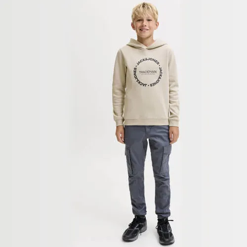 Jack & Jones JUNIOR hoodie met logo - beige, foto 4