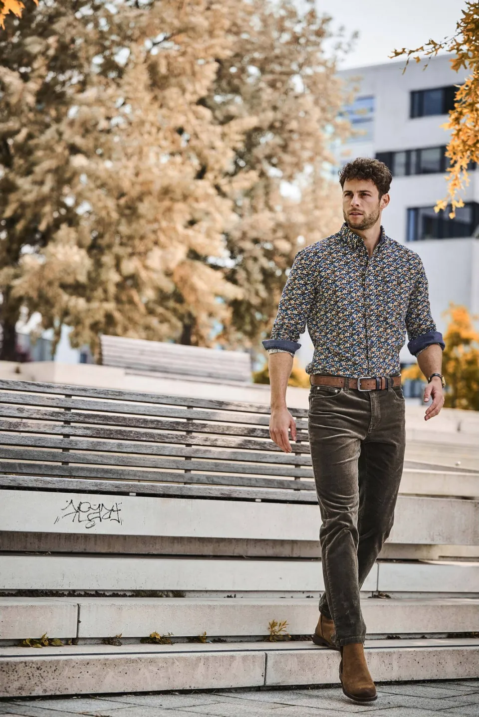 Babista overhemd +FIT Collectie Plus Size - donkerblauw, foto 3