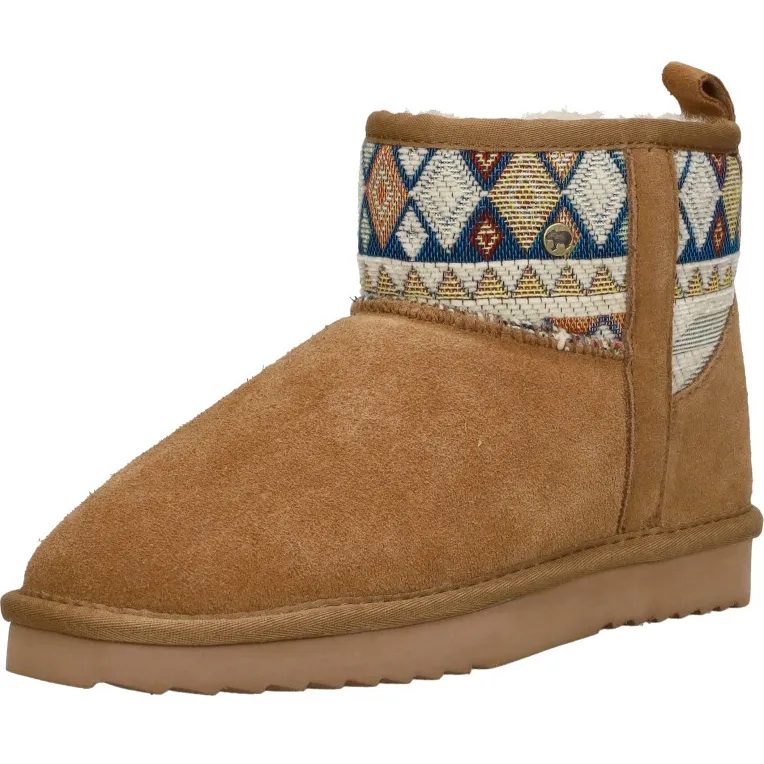 Warmbat Wallaby Woven enkellaarsje cognac, foto 4
