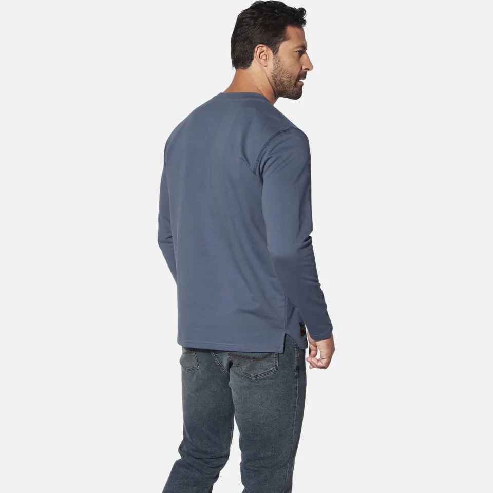 Jan Vanderstorm longsleeve JORNSEN Plus blauw, foto 4