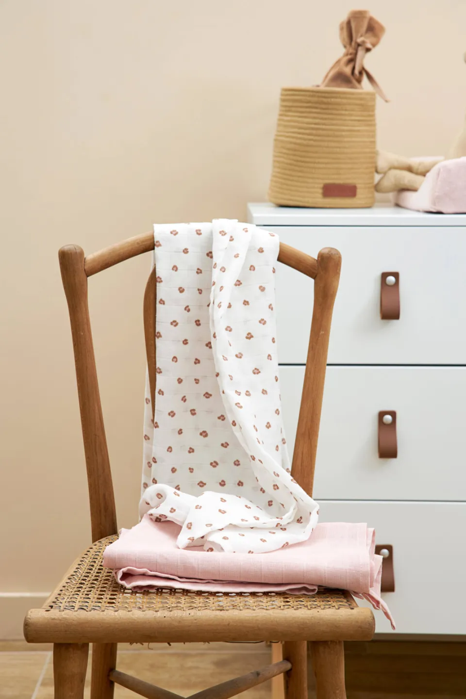 Meyco hydrofiele swaddle Mini Panther roze (set van 2), foto 3