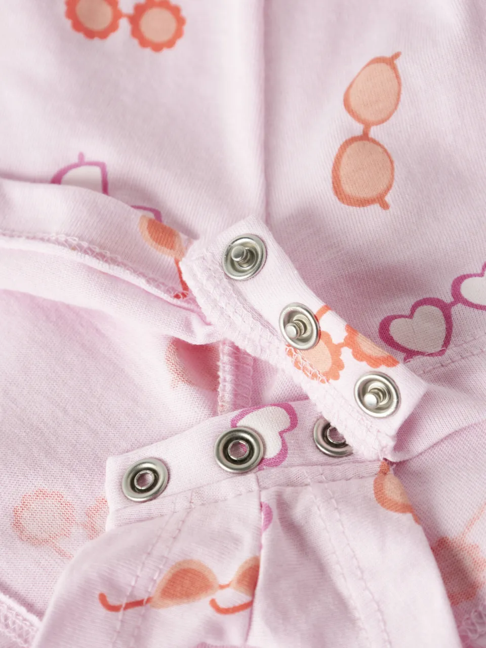 NAME IT MINI playsuit lichtroze Meisjes Katoen Ronde hals All over print lichtroze/oranje, foto 3