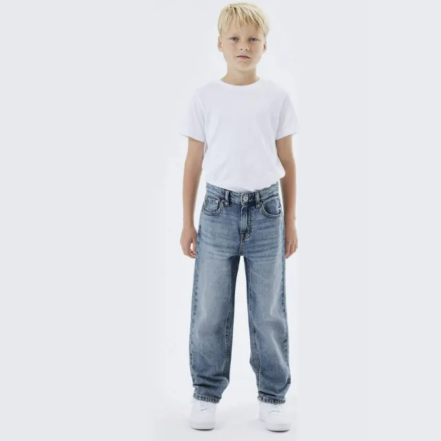 NAME IT KIDS straight fit jeans NKMRYAN medium blue denim