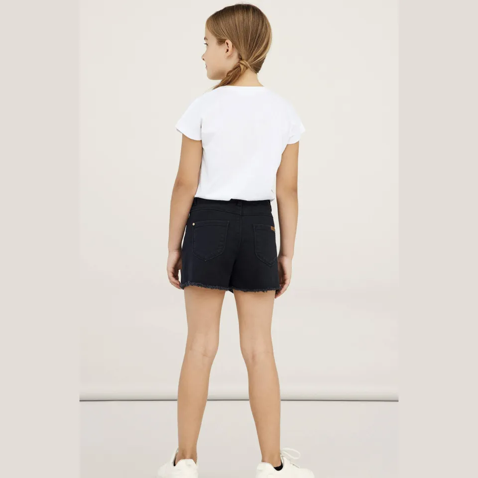 NAME IT Rose HW mom jeansshorts zwart, foto 4