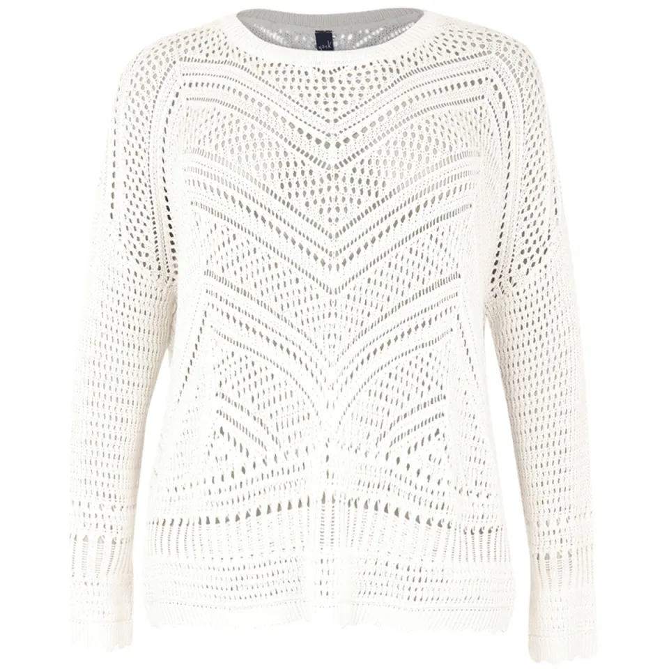 Yoek Trui ajour KNIT | Beige, foto 4