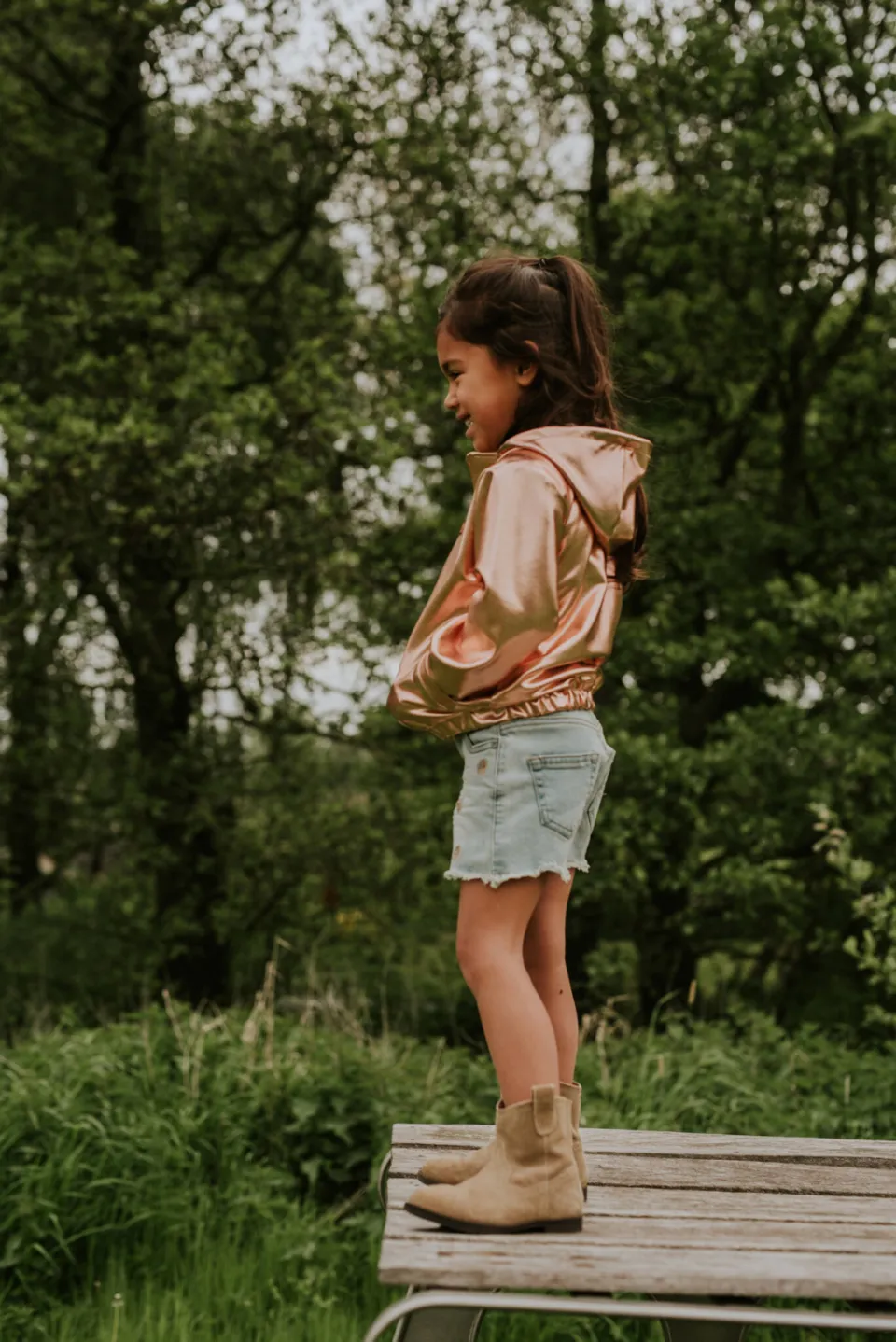 Koko Noko jeansshort lichtblauw light blue denim, foto 5