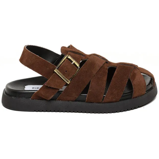 Steve Madden Jmamba suède sandalen donkerbruin