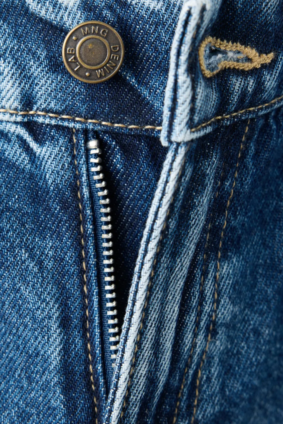 Mango Kids wide leg jeans - mediumblauw, foto 2