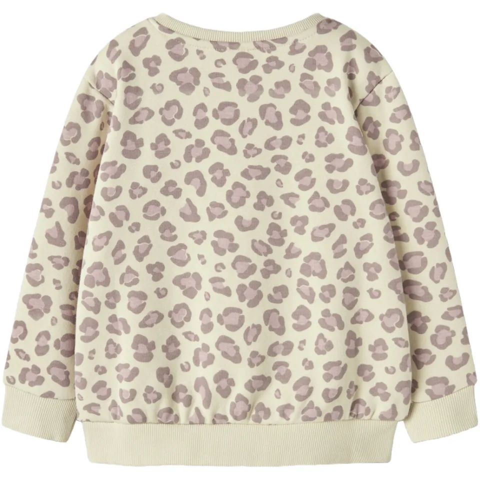 NAME IT MINI sweater met panterprint - zand, foto 4
