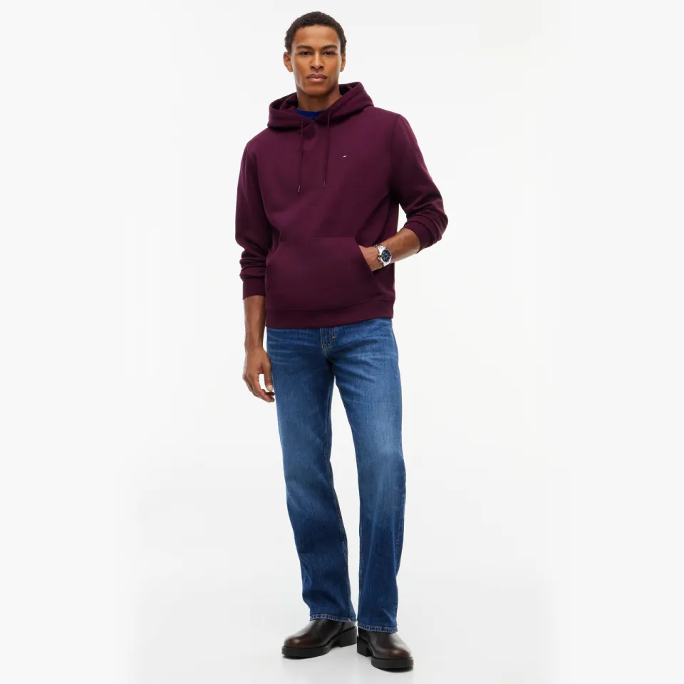 Tommy Jeans hoodie met logo - calypso berry Bordeaux