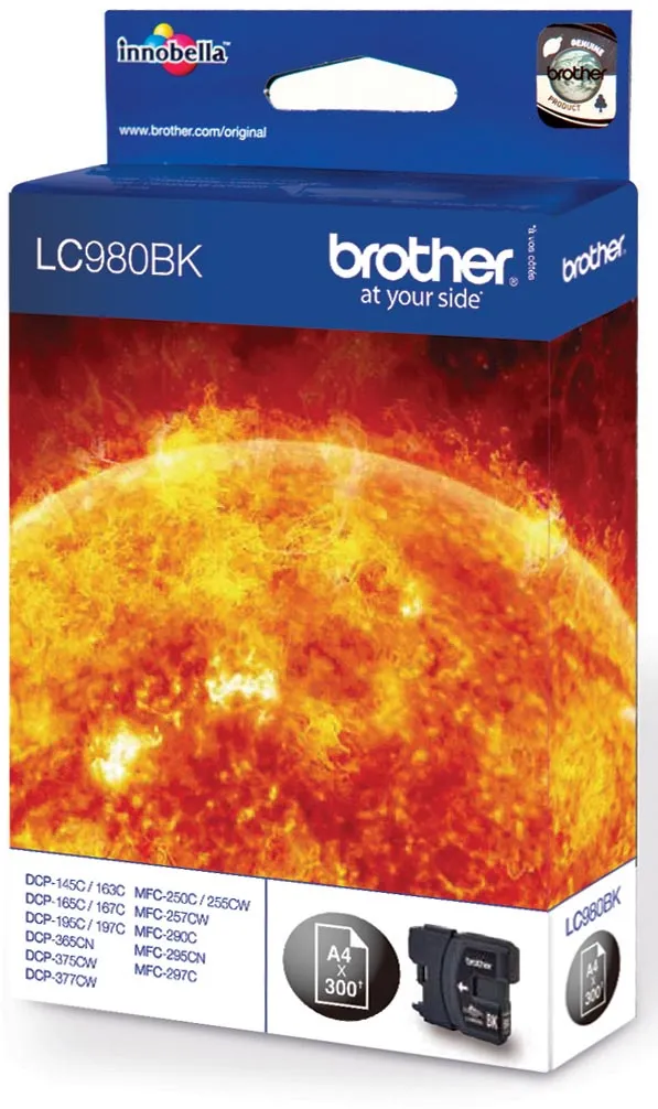 Brother LC-980BK inktcartridge zwart