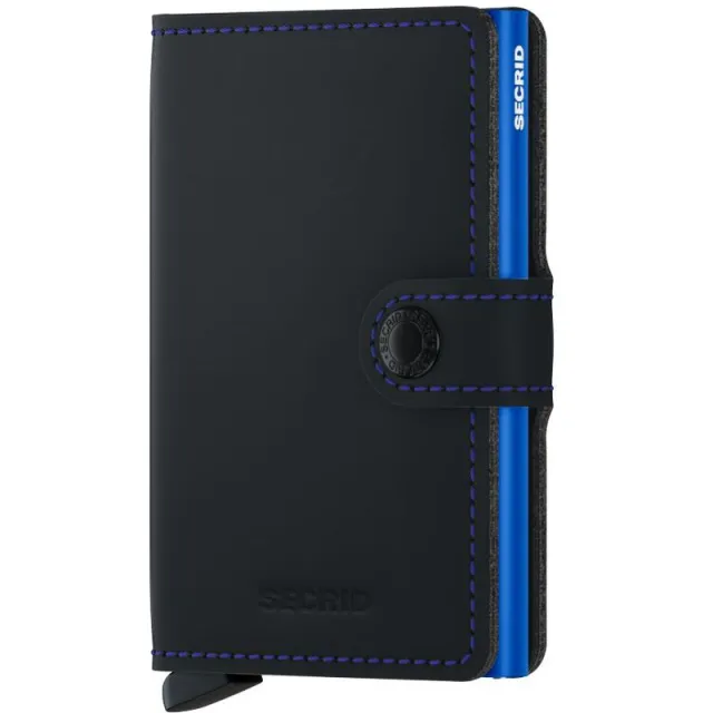 Secrid Miniwallet pasjeshouder zwart blauw, foto 2