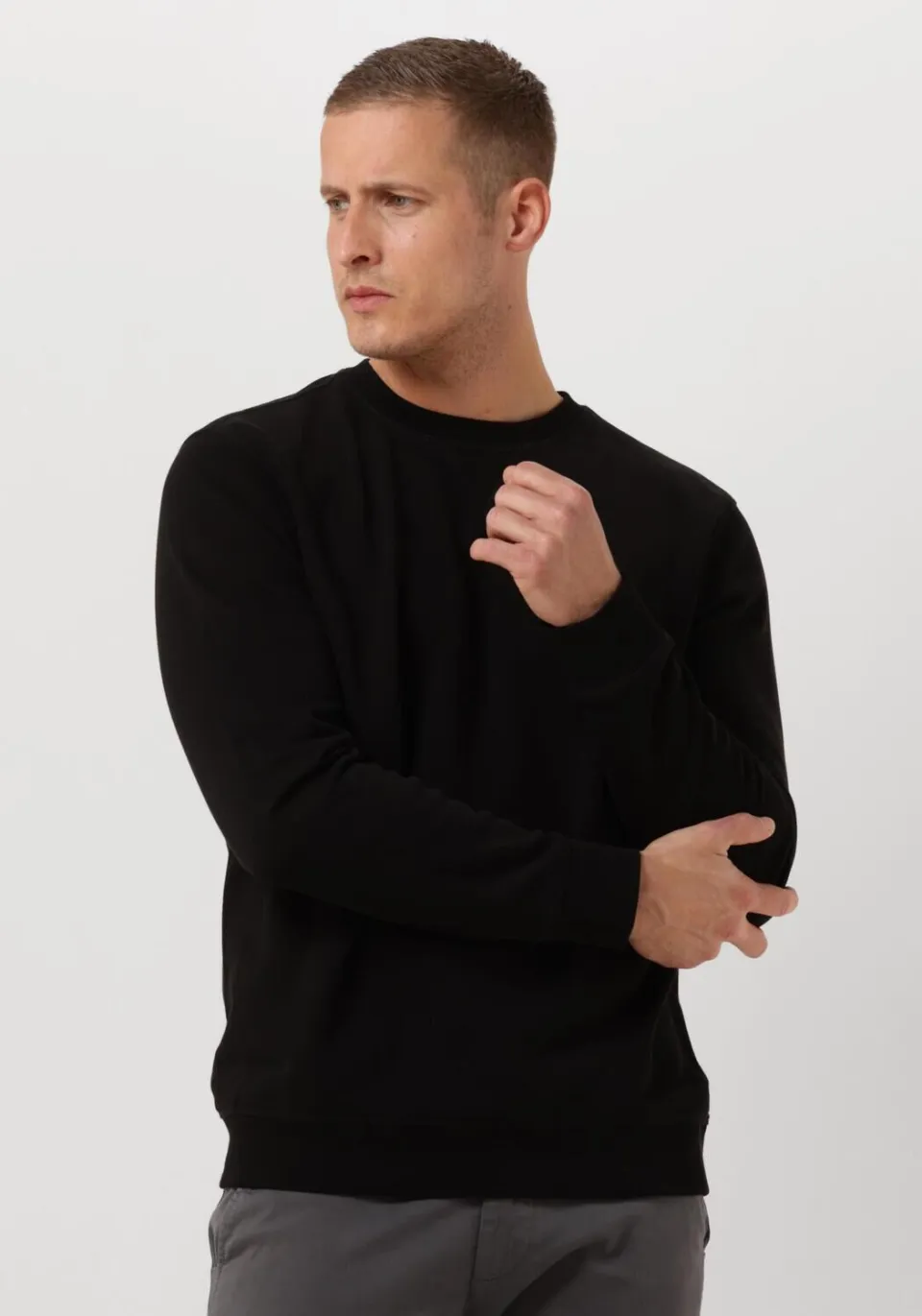 Boss sweater Westart met logo black, foto 2