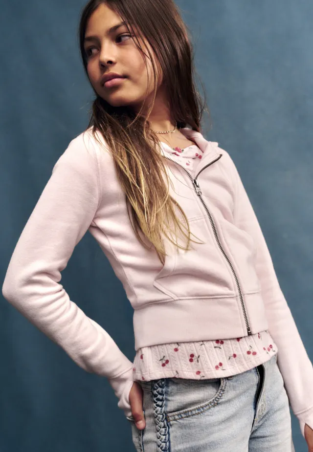 Abercrombie & Fitch sweater met backprint - lichtroze