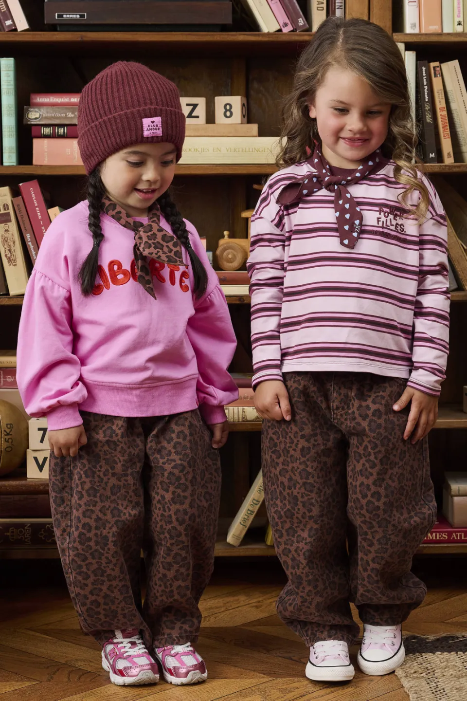 Z8 mini Molly baggy broek bruin/zwart