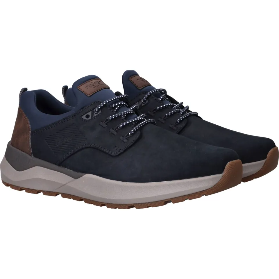 Rieker 06050 lage sneaker blauw, foto 3