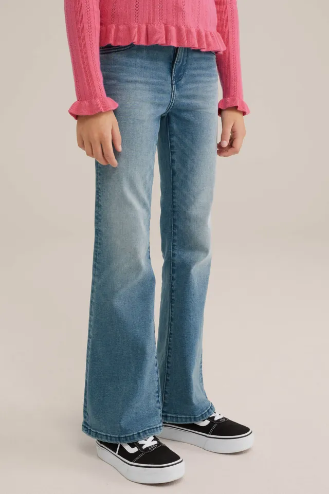 WE Fashion Blue Ridge flared jeans mid blue, foto 3