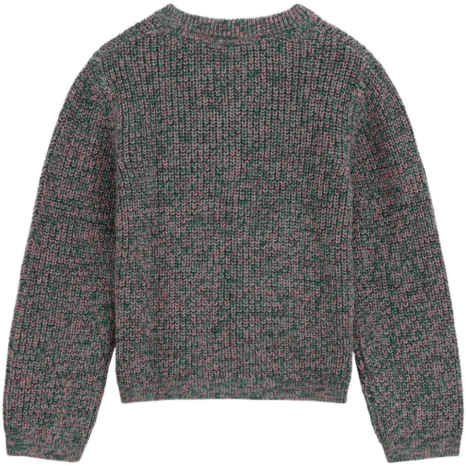 WE Fashion katoenen gebreide trui - groen, foto 3